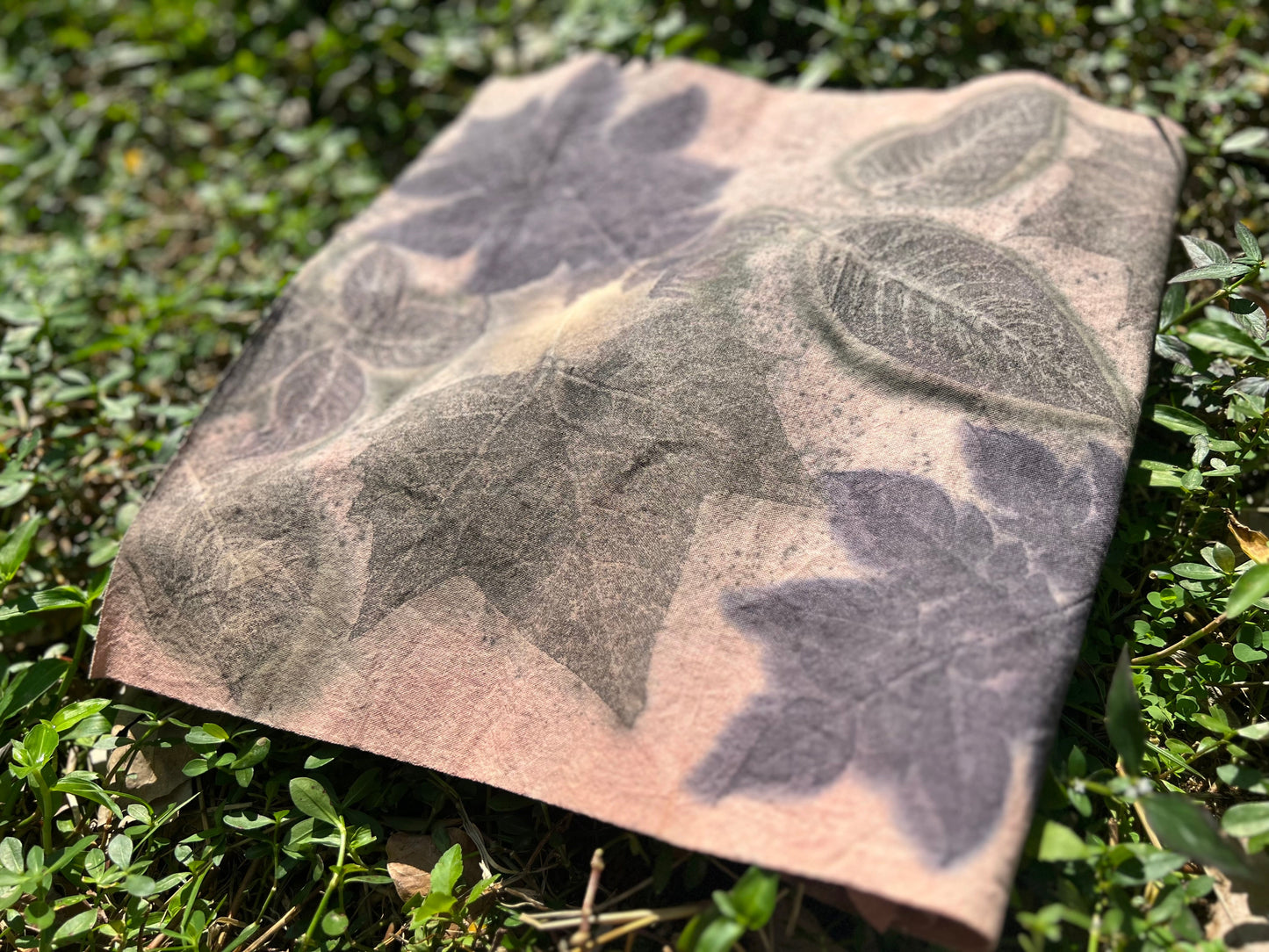 Hand Dyed Tea Table Cloth Plant Dyed Two Sides Cotton Tea Mat Nature Dye Chabu Chaxi