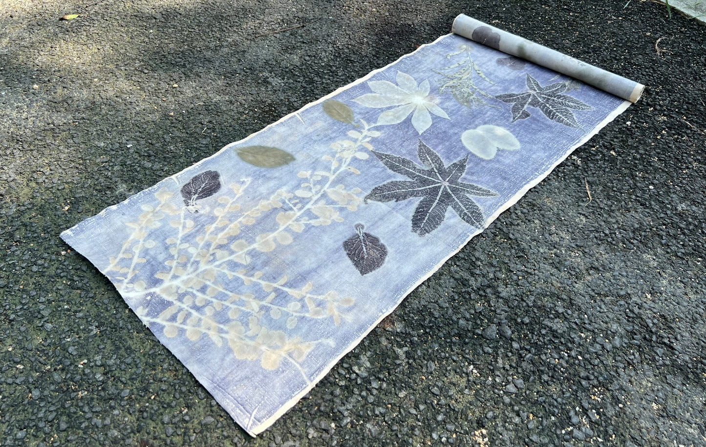 Hand Dyed Tea Mat Natura Plant Dyed Cotton Tea Table Cloth  Chabu Chaxi