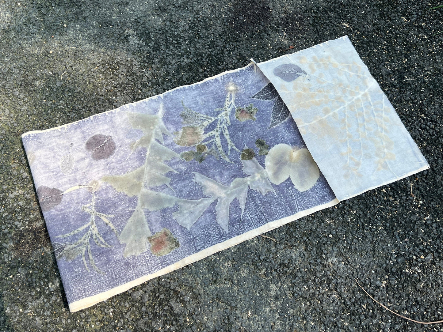 Hand Dyed Tea Mat Natura Plant Dyed Cotton Tea Table Cloth  Chabu Chaxi