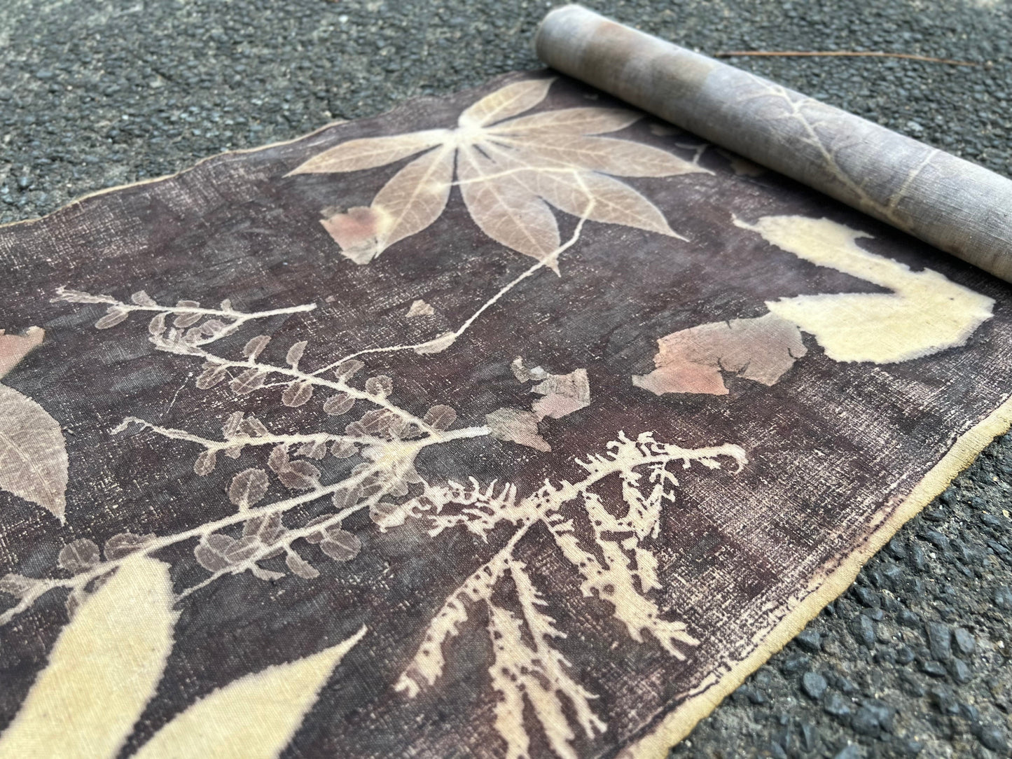 Tea Table Cloth Hand Dyed Plant Dyed Cotton Tea Mat Nature Dyed Chabu Chaxi