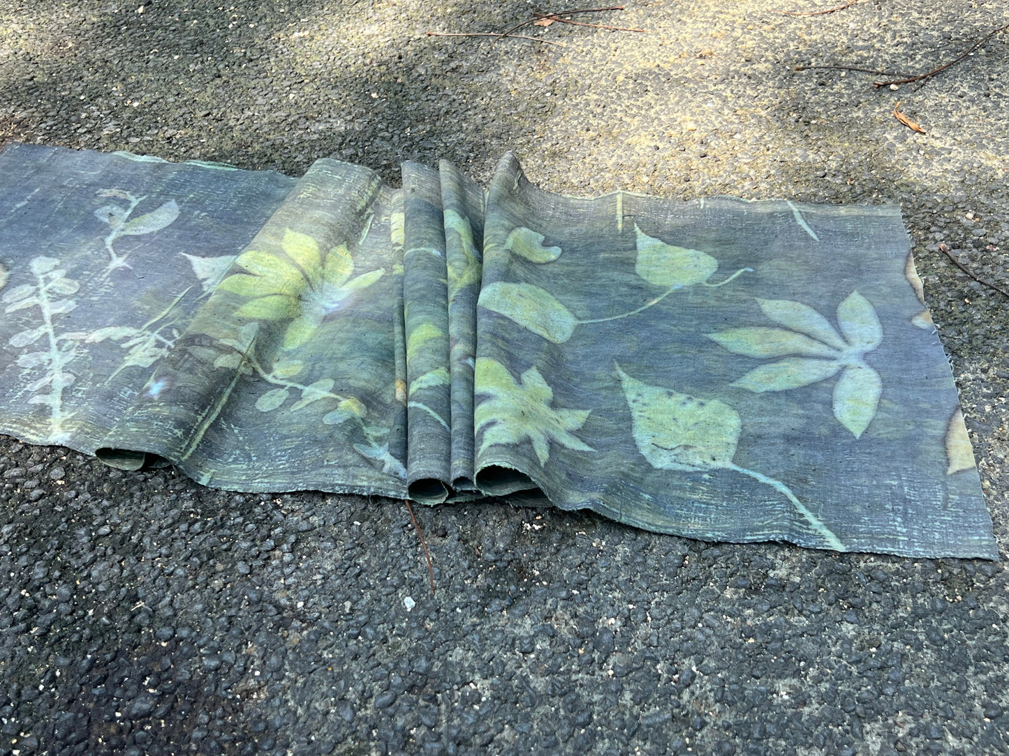 Hand Dyed Tea Table Cloth Natura Plant Dyed Cotton Tea Mat Chabu Chaxi