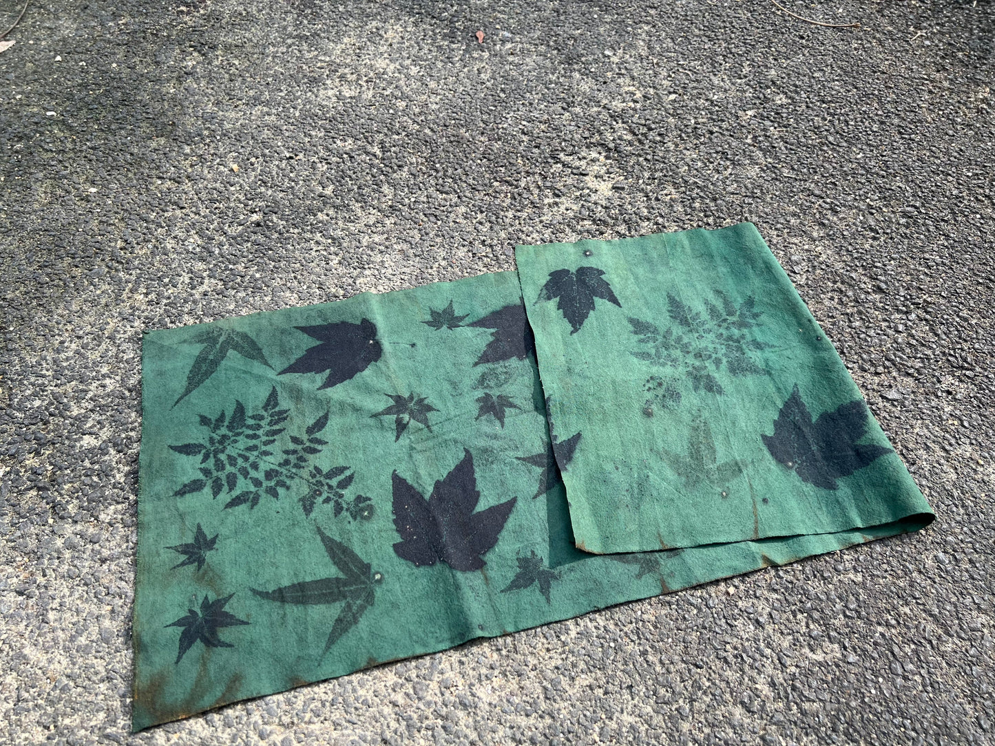Tea Table Cloth Hand Dyed Plant Dyed Cotton Tea Mat Natura Dye Chabu Chaxi