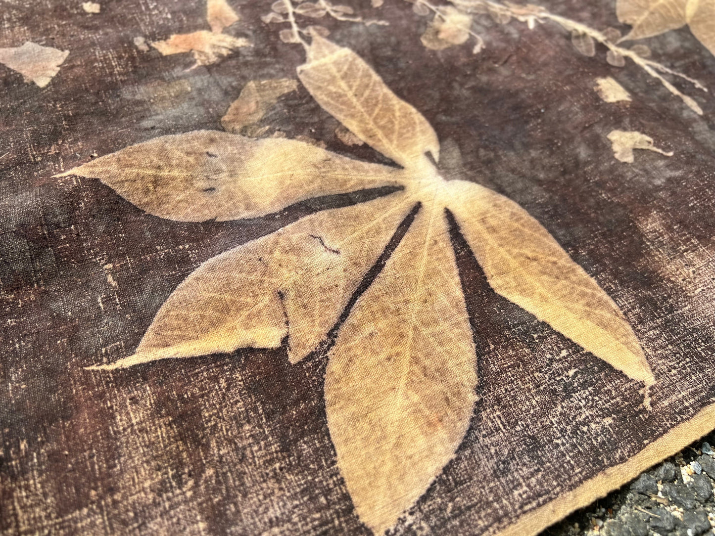 Tea Table Cloth Hand Dyed Plant Dyed Cotton Tea Mat Nature Dyed Chabu Chaxi