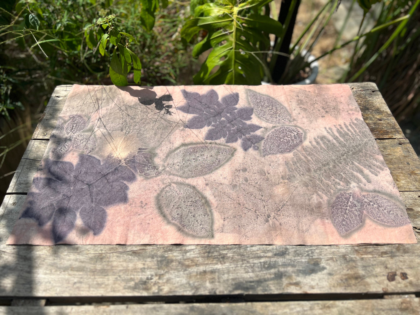 Hand Dyed Tea Table Cloth Plant Dyed Two Sides Cotton Tea Mat Nature Dye Chabu Chaxi
