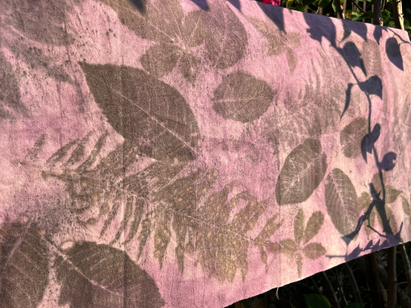 Hand Dyed Tea Table Cloth Tea Mat Plant Dyed Pure Cotton Purple Color Chabu Chaxi