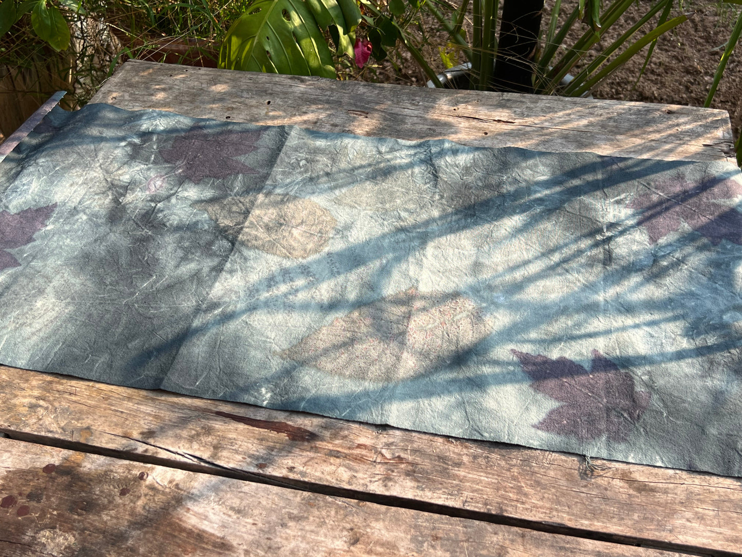 Hand Dyed Tea Table Cloth Indigo Dyed Tea Mat Natural Plant Dyed Cotton Chabu Chaxi