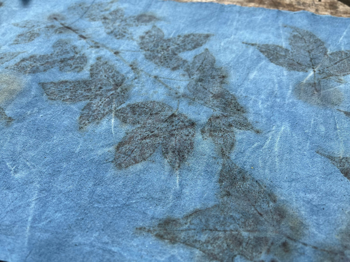 Hand Dyed Indigo Dyeing Tea Mat Plant Dyed Cotton Tea Table Cloth Nature Dye Chabu Chaxi