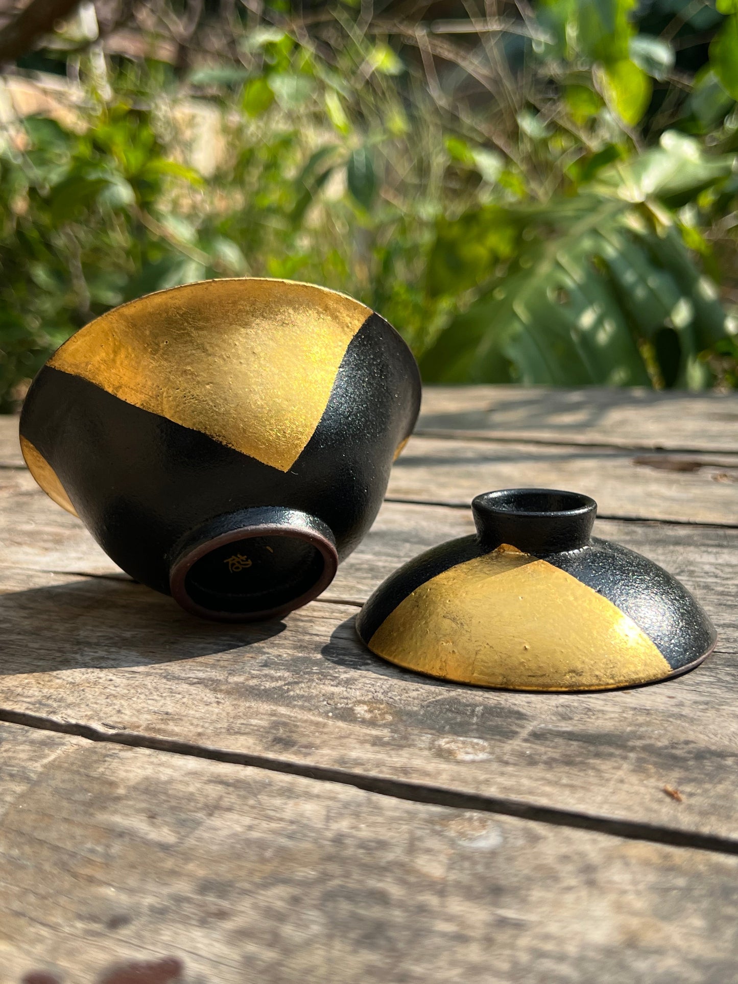 Handcrafted Chinese Lacquer Ware Raw Ore Pottery Gaiwan Chinese Master Pottery Japanese Pottery Tea Ceremony