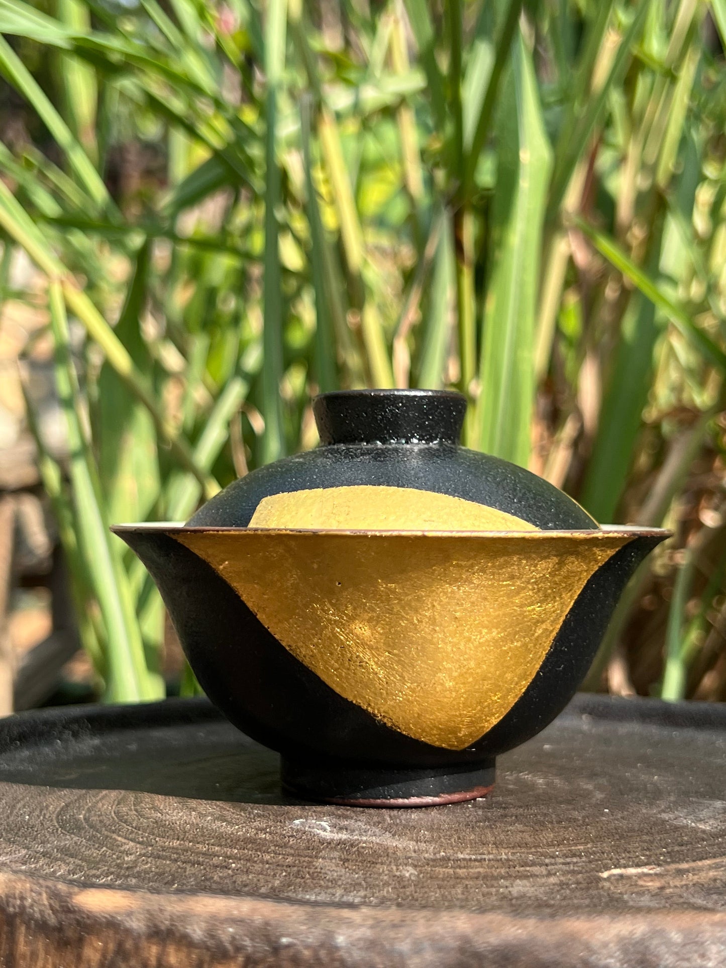 Handcrafted Chinese Lacquer Ware Raw Ore Pottery Gaiwan Chinese Master Pottery Japanese Pottery Tea Ceremony