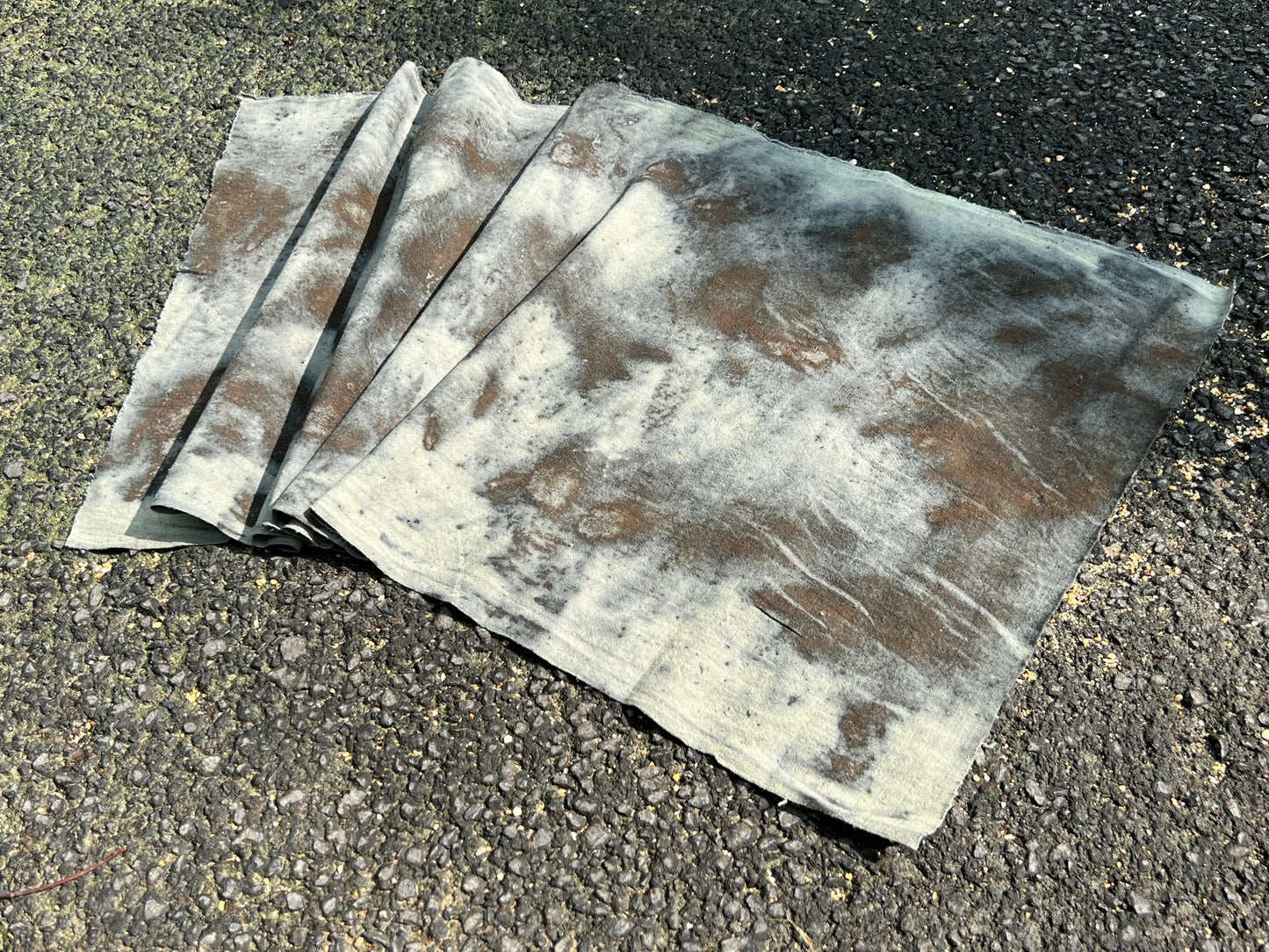 Hand Dyed Tea Table Cloth Natura Plant Dyed Cotton Tea Mat Chabu Chaxi