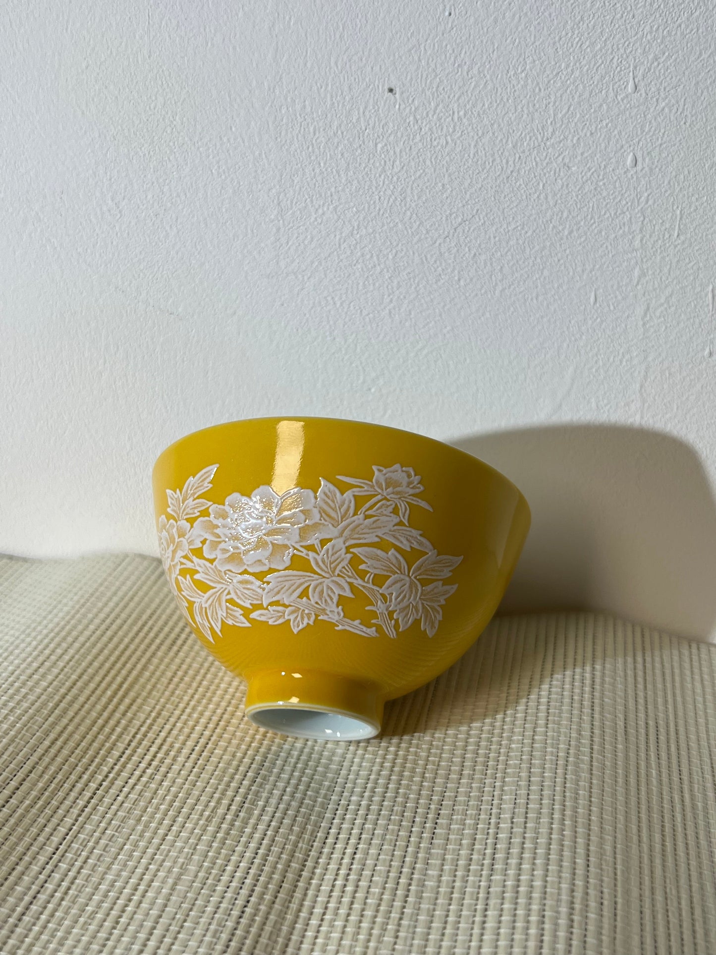 Handpainted Chinese Peony Flower Pattern Teacup Duibai Teacup Jingdezhen Master Ceramic Artwork