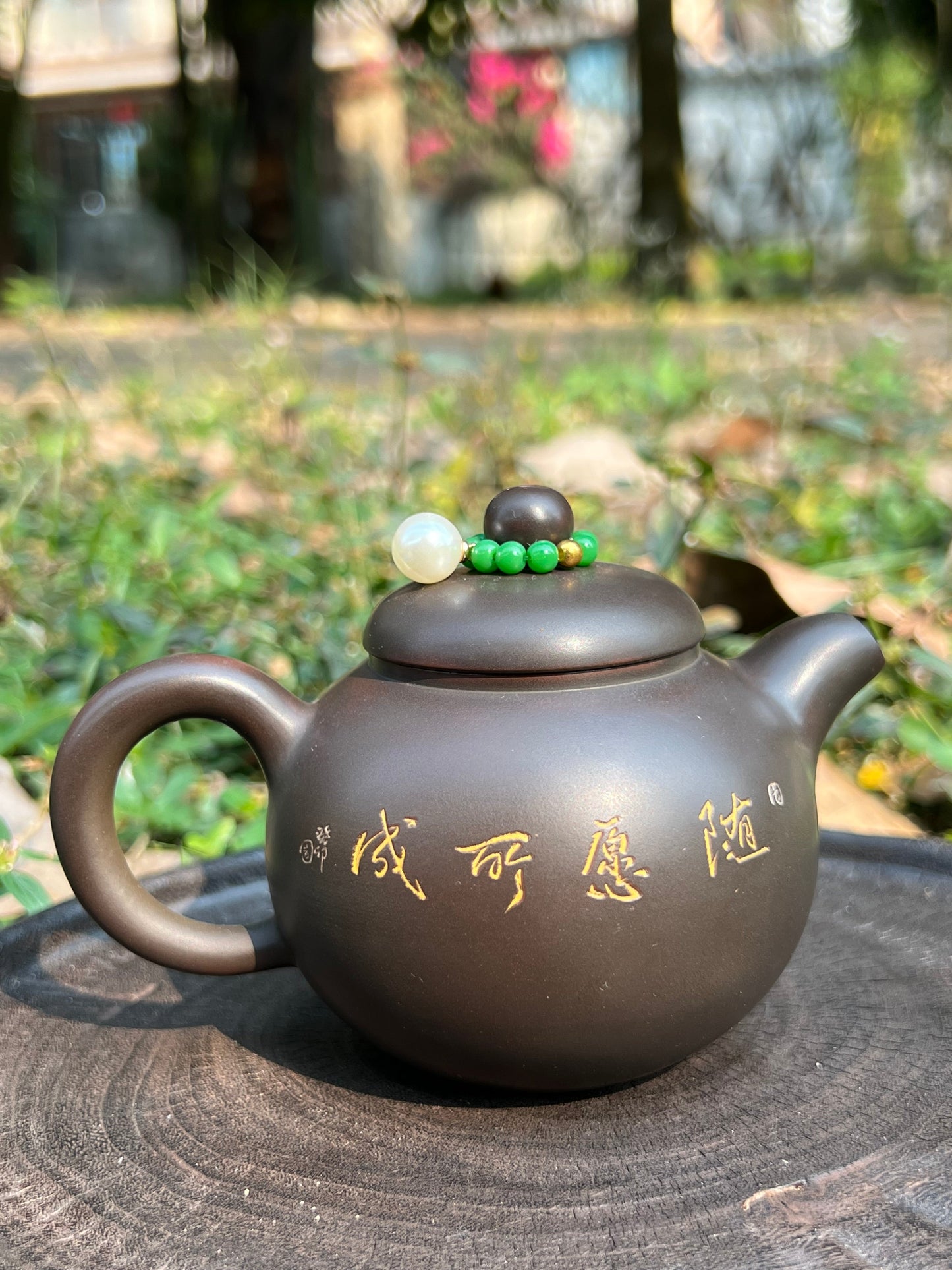 Handcrafted Original Design Chinese Nixing Pottery Teapot Artwork Black Teapot Kungfu Teapot