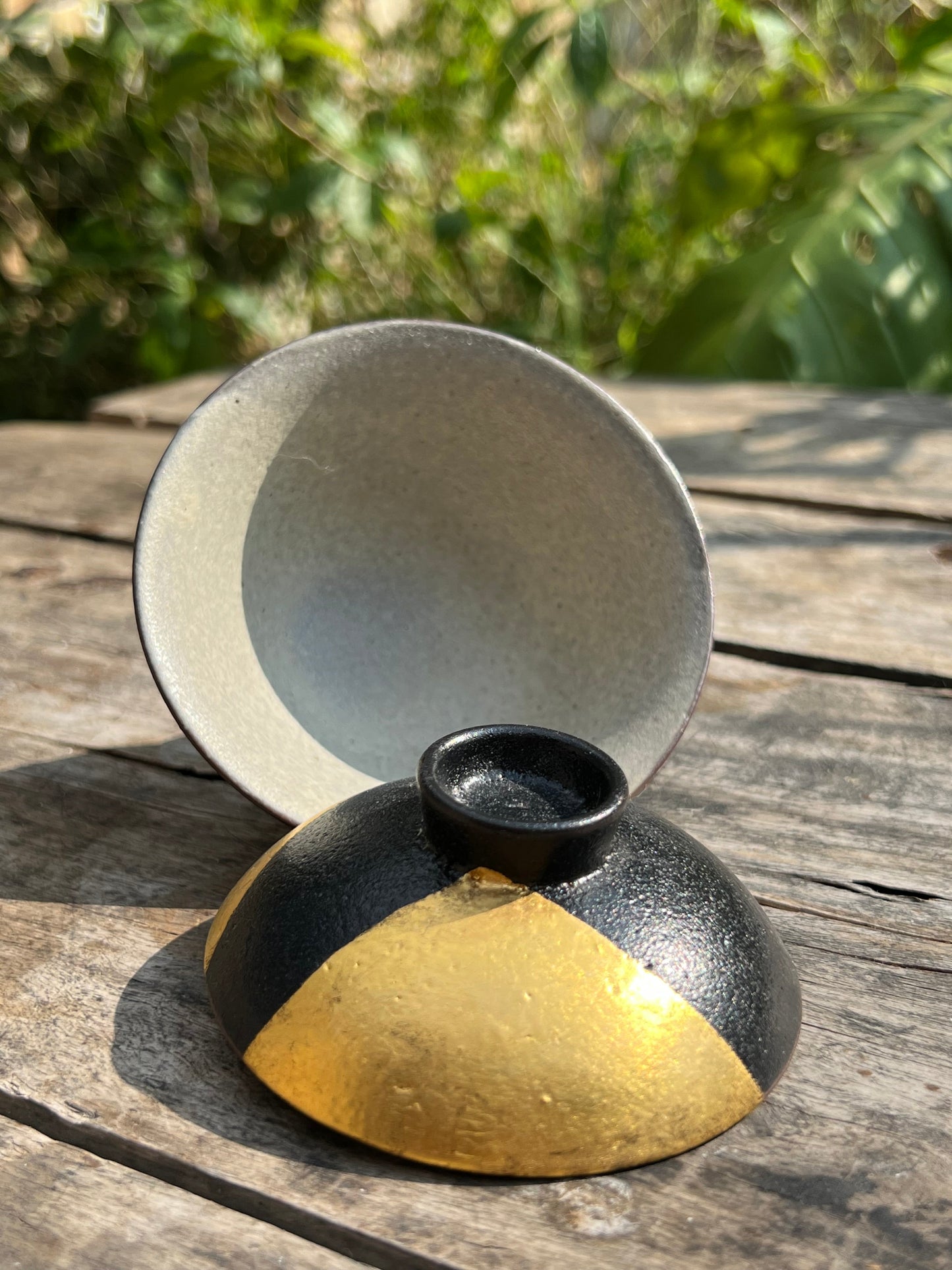 Handcrafted Chinese Lacquer Ware Raw Ore Pottery Gaiwan Chinese Master Pottery Japanese Pottery Tea Ceremony