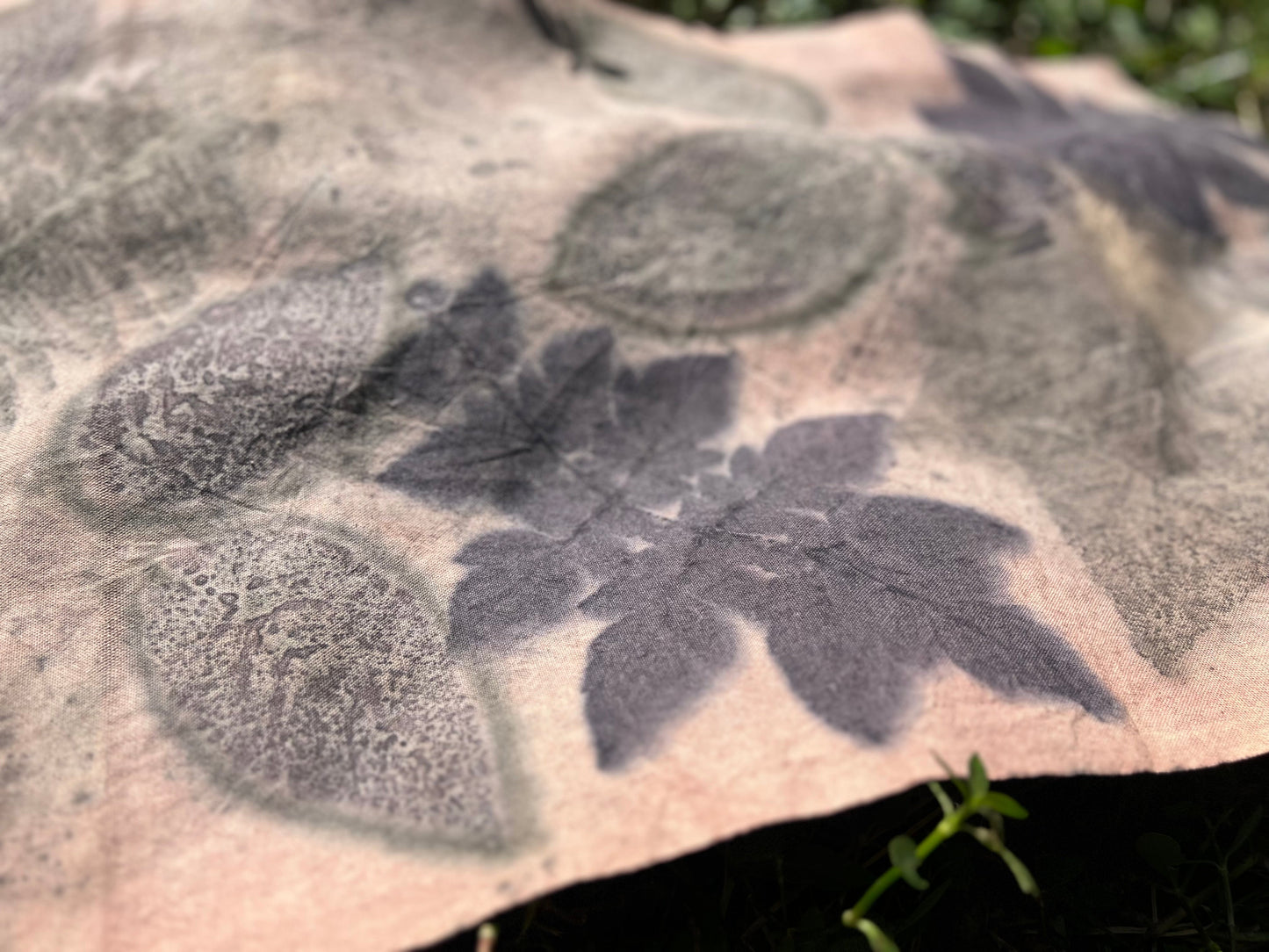 Hand Dyed Tea Table Cloth Plant Dyed Two Sides Cotton Tea Mat Nature Dye Chabu Chaxi