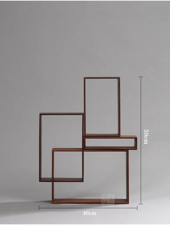 This is a bamboo combination shelf bamboo rack.this is a bamboo tea ware storage shelf