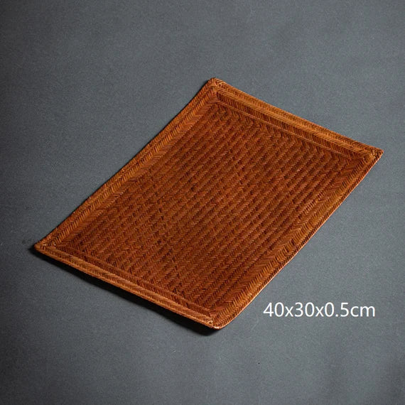 This is a bamboo weaving tea cushion table cloth