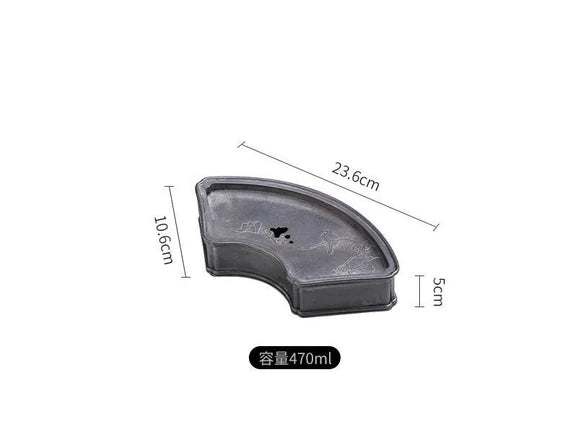 Tea Tray Copper Handforging Tea Boat Chinese Artwork Teapot Holder Tea Boat
