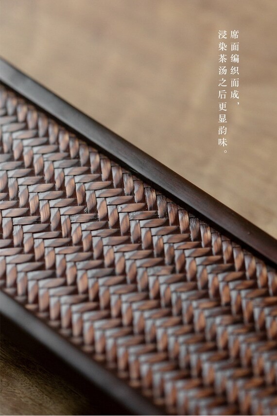 Paulownia Cup Holder Bamboo Tea Coaster Handwoven Tea Cup Tray Retro High Tea Table Dry Brewing Table Kung Fu Tea Set