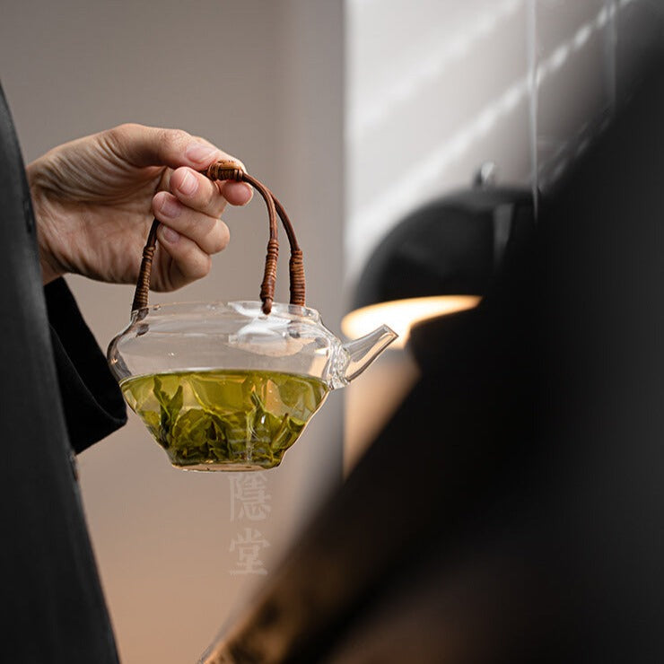 This is a glass teapot