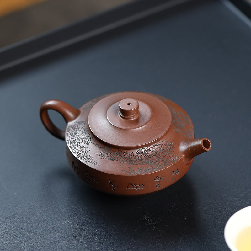 This is a Yixing teapot. this is Chinese yixing clay teapot 