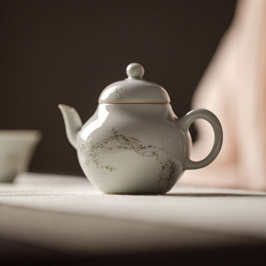 this is a ceramic teapot