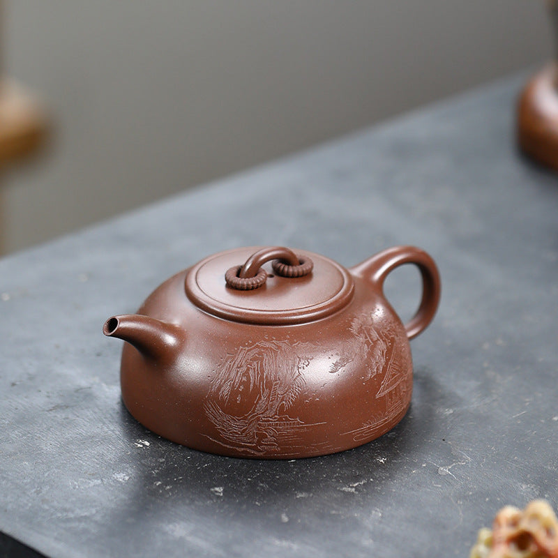 This is a Yixing teapot. this is Chinese yixing clay teapot 