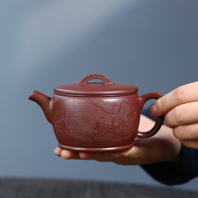 This is a Yixing teapot. this is Chinese yixing clay teapot 