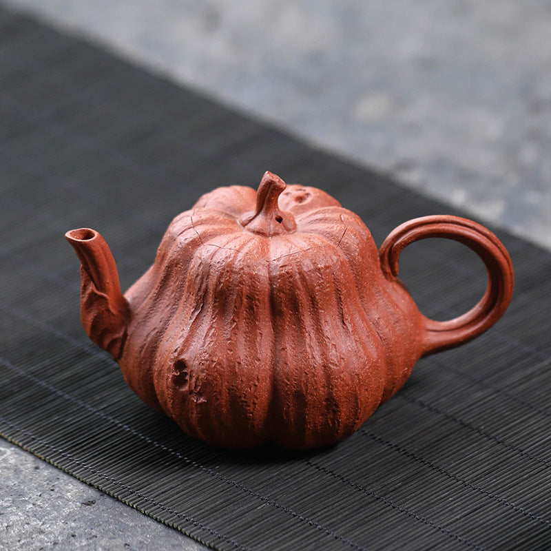 Handcrafted Chinese Yixing Purple Clay Teapot Pumkin Yixing Ware Teapot