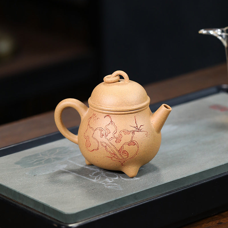 This is a Yixing teapot. this is Chinese yixing clay teapot 