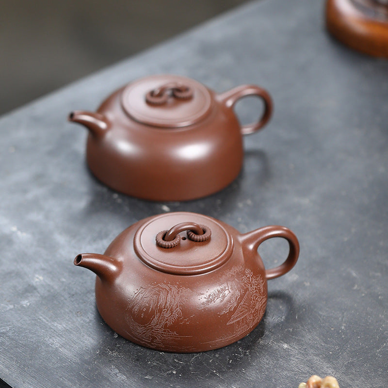 This is a Yixing teapot. this is Chinese yixing clay teapot 