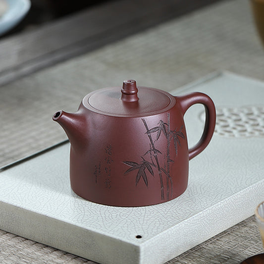 Chinese Handmade Yixing Purple Clay Teapot Dancong Oolong Teapot 100% Handmade Pottery Teaware Gongfu Teapot