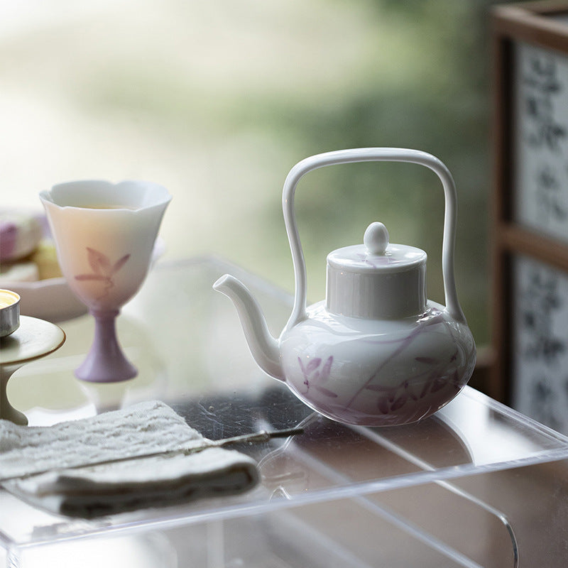 this is a ceramic teapot