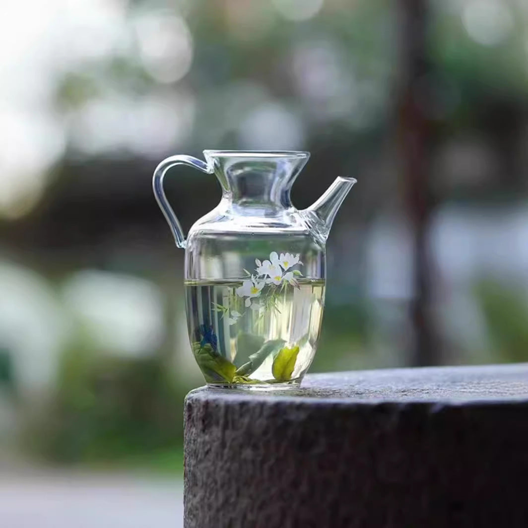 This is a glass teapot