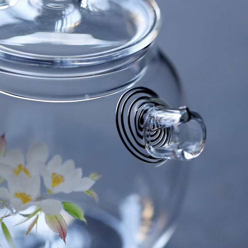 This is a glass teapot