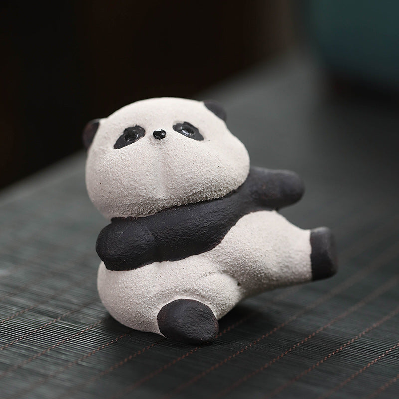 this is Chinese Yixing clay panda tea pet