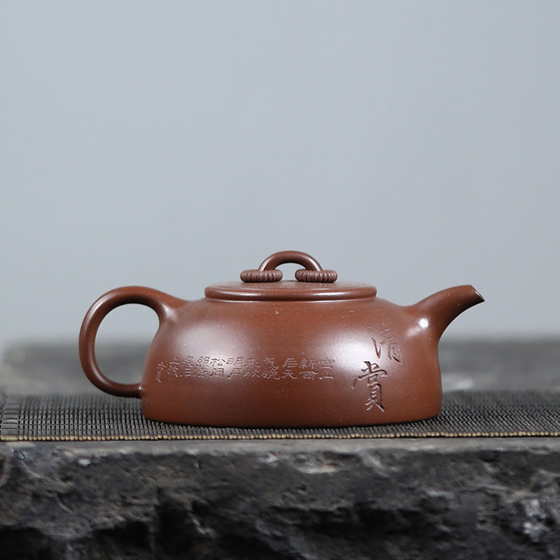 This is a Yixing teapot. this is Chinese yixing clay teapot 