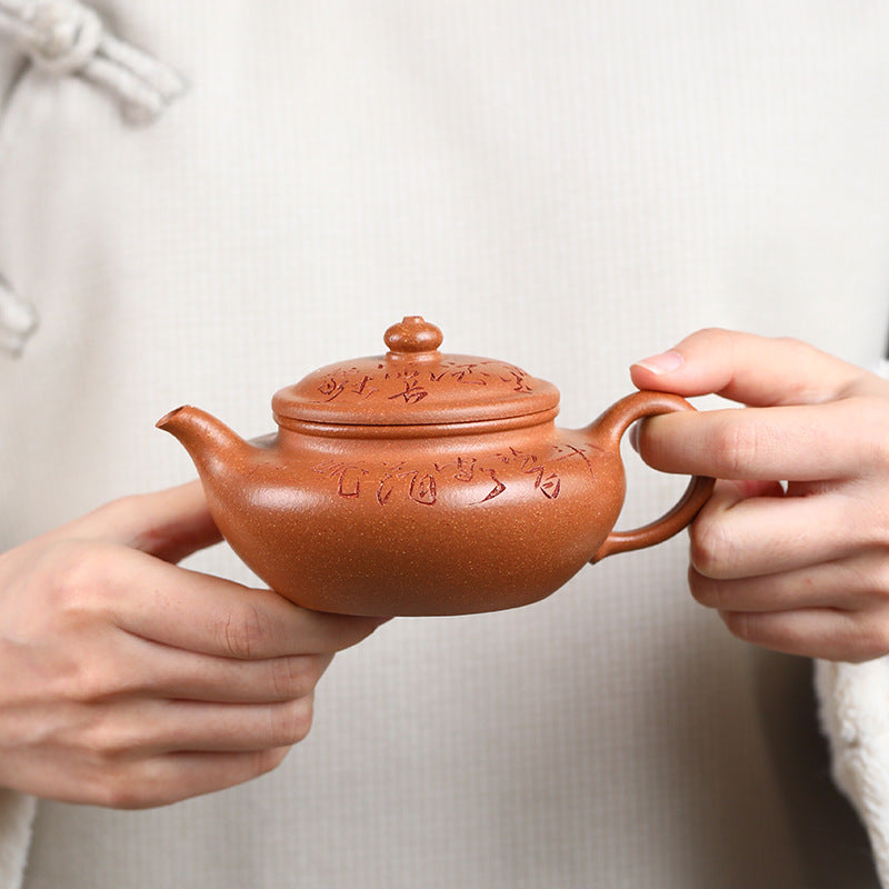 This is a Yixing teapot. this is Chinese yixing clay teapot 