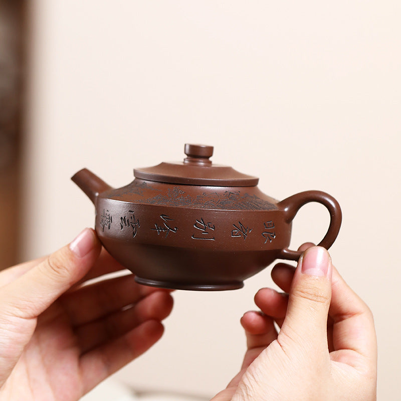 This is a Yixing teapot. this is Chinese yixing clay teapot 