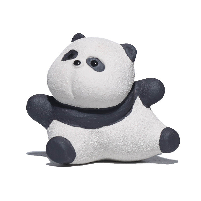 this is Chinese Yixing clay panda tea pet