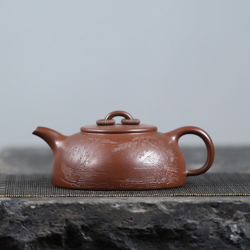 This is a Yixing teapot. this is Chinese yixing clay teapot 