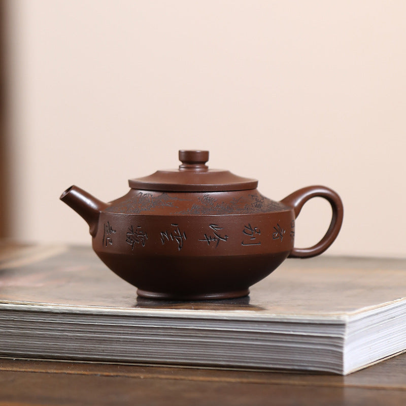 This is a Yixing teapot. this is Chinese yixing clay teapot 