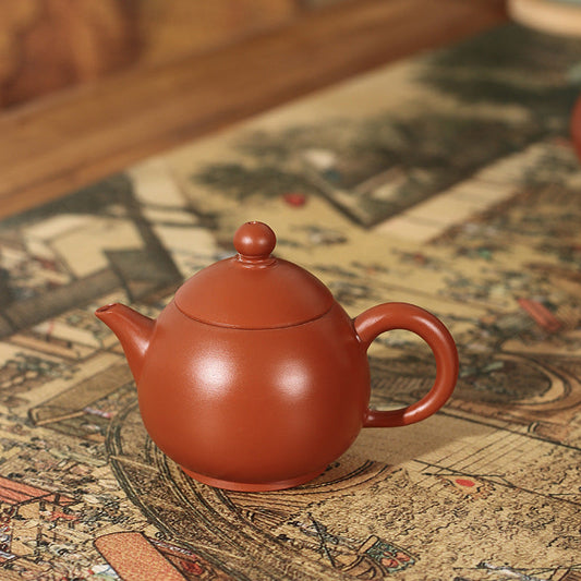 Chinese Chaozhou Handmade Traditional Zhuni Red Mud Pottery  Teapot Small Size Dangcong Oolong Gongfu Teapot