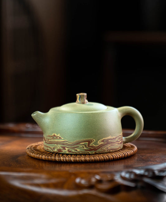 Handcrafted Original Design Chinese Yixig Zisha Purple Mud Teapot Artwork White Teapot