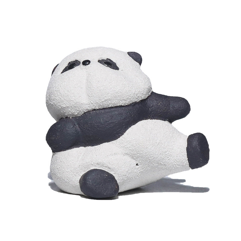 this is Chinese Yixing clay panda tea pet
