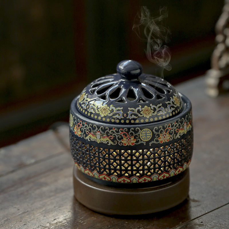 Incense Holder Handmade Enamel Original Design Electric Incense Burner Zen Incense Holder