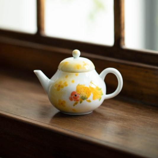 this is a ceramic teapot