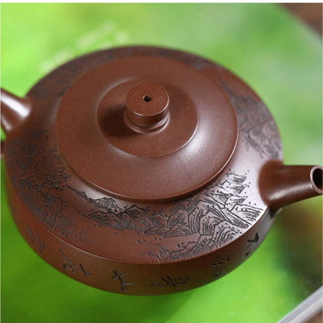 This is a Yixing teapot. this is Chinese yixing clay teapot 