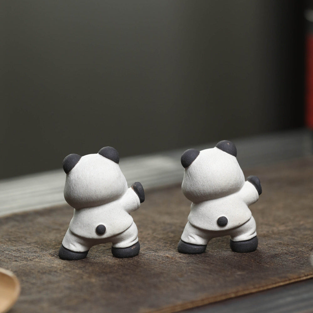 this is Chinese Yixing clay panda tea pet