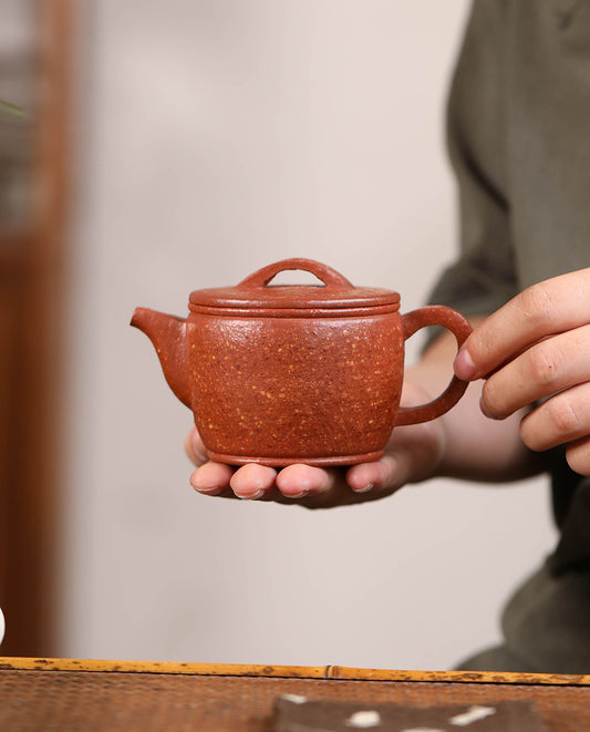 Handcrafted Original Design Hanwa Teapot Chinese Yixing Zisha Purple Mud Teapot Artwork Crude Pottery Teapot