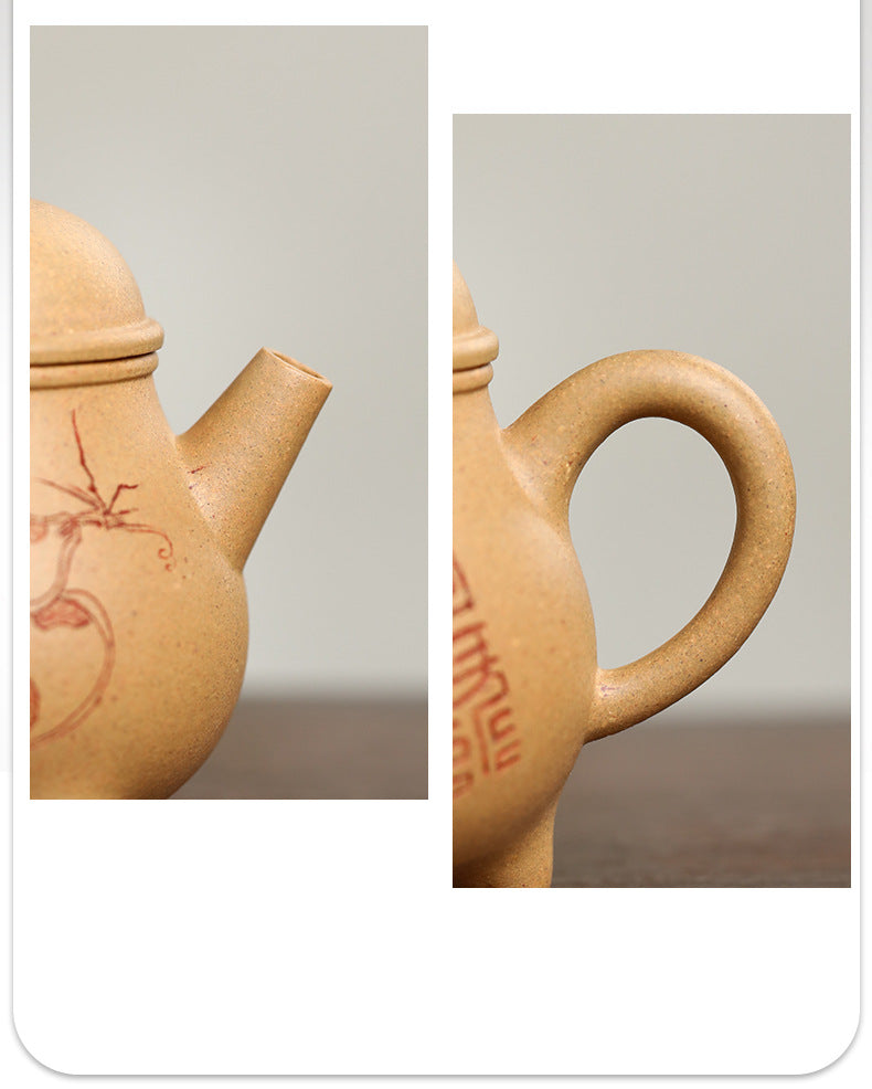 This is a Yixing teapot. this is Chinese yixing clay teapot 